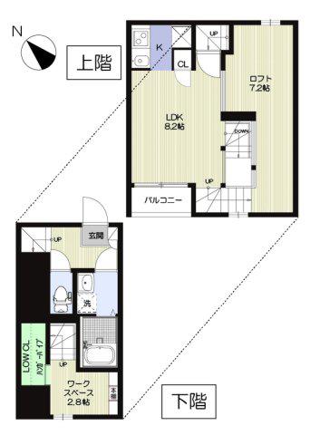  ADC大橋南グラン(1LDK/1階)の間取り写真