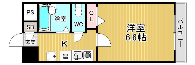 エトワールヴィル-R小阪本町クラッセ(1K/6階)の間取り写真