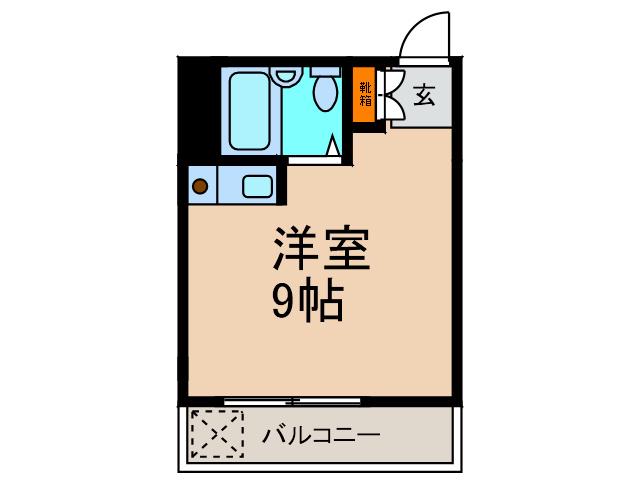 メゾンユタカIII(ワンルーム/5階)の間取り写真