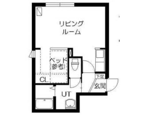 ヴェレーナ二十四軒(1DK/2階)の間取り写真