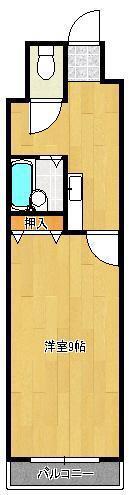 PAYSAGEASO(1K/7階)の間取り写真