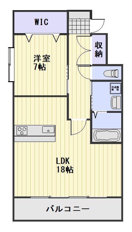 おぶりがーど今(1LDK/2階)の間取り写真