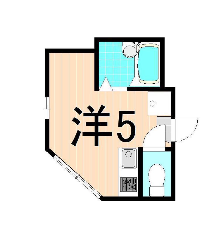 コスモス20(ワンルーム/2階)の間取り写真
