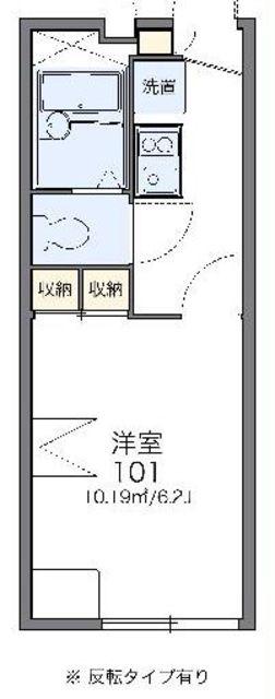 レオパレスエトワール(1K/2階)の間取り写真