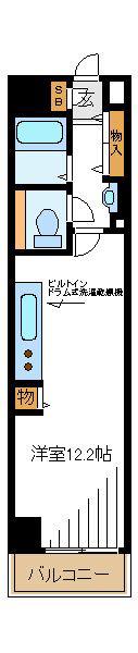 コーストワン(ワンルーム/9階)の間取り写真