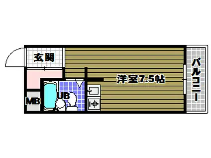 ドムス千代田(1K/3階)の間取り写真