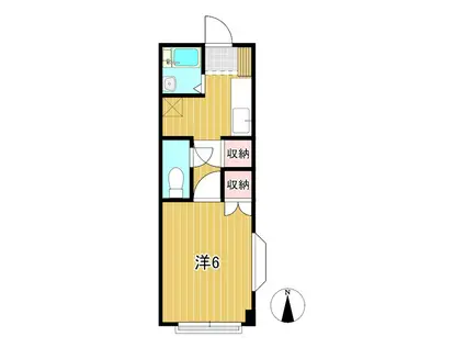 VILLA SUZUKI(1K/1階)の間取り写真