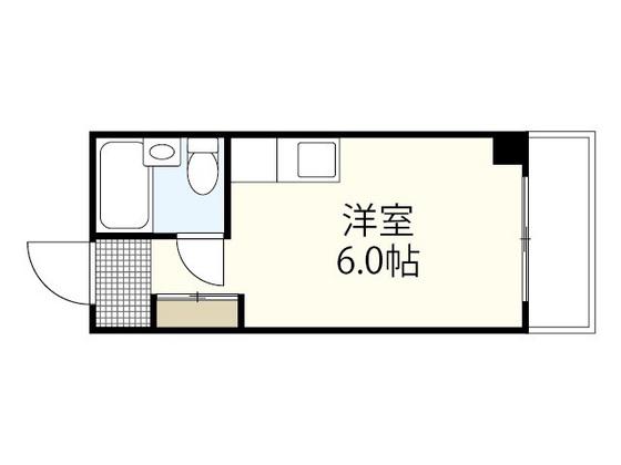 山下ビル(ワンルーム/5階)の間取り写真