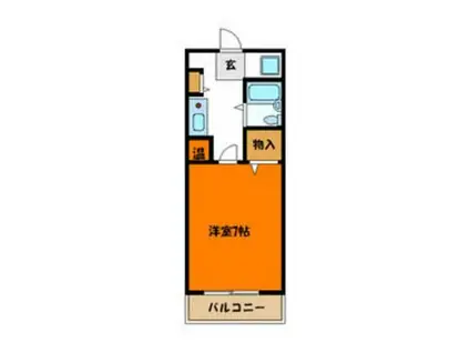 コア・フォレスト弐番館(1K/3階)の間取り写真