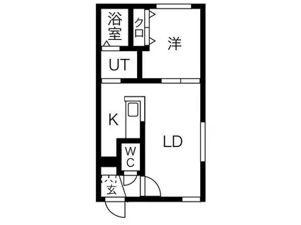 SPERANZA KITAMARUYAMA(1LDK/4階)の間取り写真