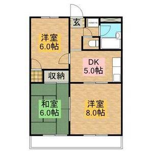 RICHウエストフィールド(3DK/3階)の間取り写真