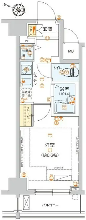 ハーモニーレジデンス池上 4階階 間取り