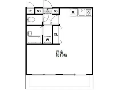 アーバンパレス横須賀(ワンルーム/5階)の間取り写真