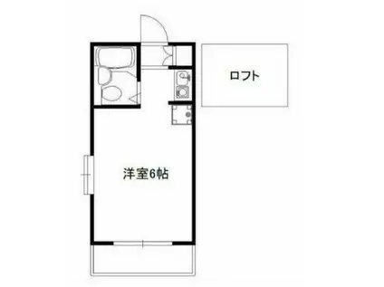 ソネット経堂(ワンルーム/2階)の間取り写真