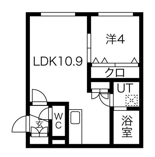 PRIMAVORTA(1LDK/4階)の間取り写真