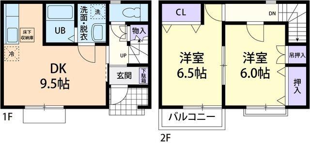CLASSEED N(2DK/1階)の間取り写真