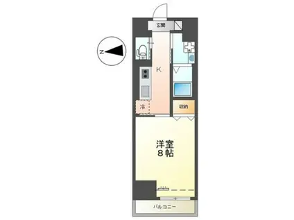 中央地所西条駅前ビル(1K/6階)の間取り写真