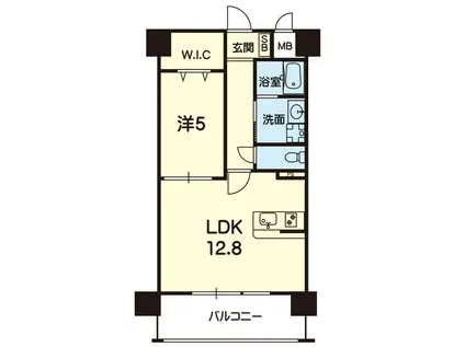 CJ AMB(1LDK/6階)の間取り写真