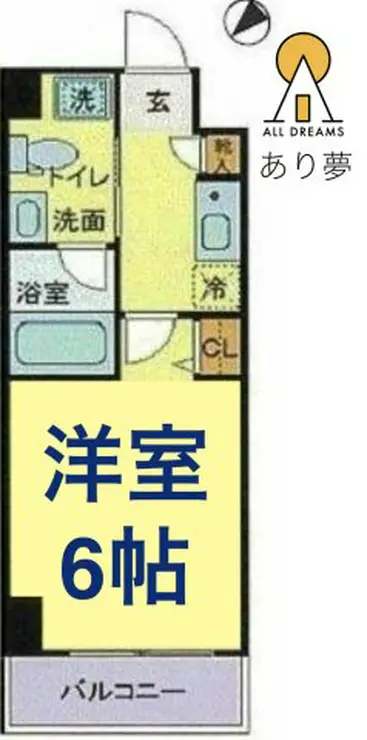 グリフィン横浜保土ヶ谷駅前 5階階 間取り