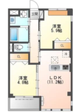N.MAISON(2LDK/2階)の間取り写真