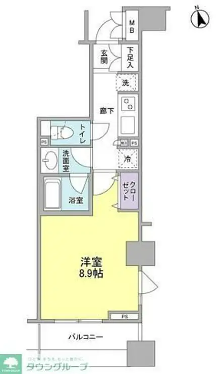 プラティーク三軒茶屋 2階階 間取り