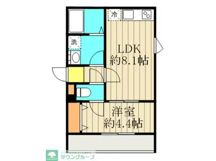 リーヴェル新小岩プレミオ(1LDK/3階)の間取り写真