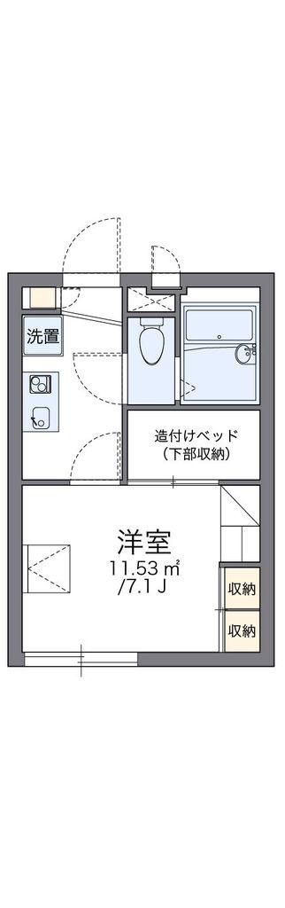 レオパレスフレイア(1K/3階)の間取り写真
