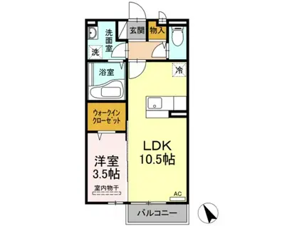 エストゥディオ栄(1LDK/2階)の間取り写真