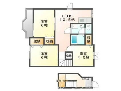 グレースガーデンⅠ(3LDK/2階)の間取り写真