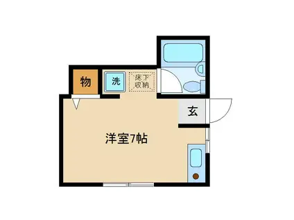 カーサ中野(ワンルーム/1階)の間取り写真