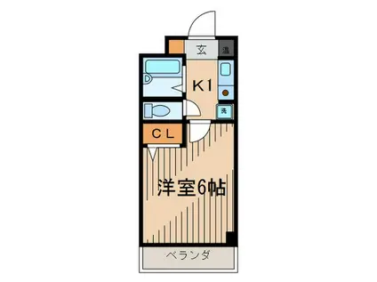 REGAL COURT塚口(1K/3階)の間取り写真