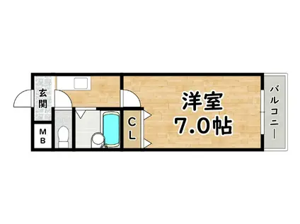 イモーション姫島(1K/5階)の間取り写真