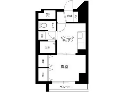パール上池袋(1DK/2階)の間取り写真