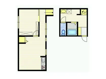 PATIO(1LDK/2階)の間取り写真