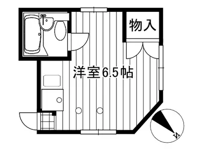 第2コーポヤマト(ワンルーム/3階)の間取り写真