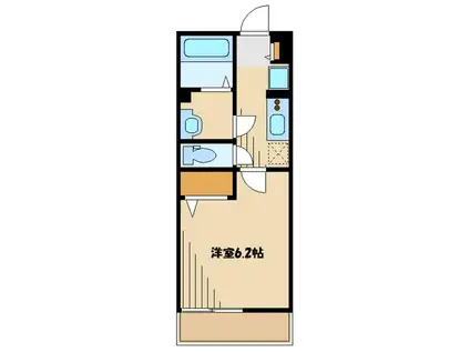 リブリつつじヶ丘(1K/3階)の間取り写真