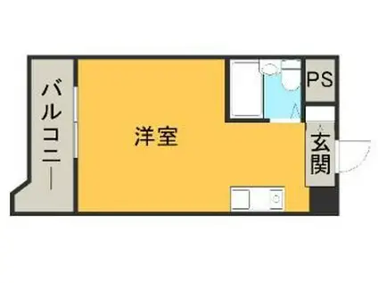 メゾン・ド・ミラージュ(ワンルーム/5階)の間取り写真