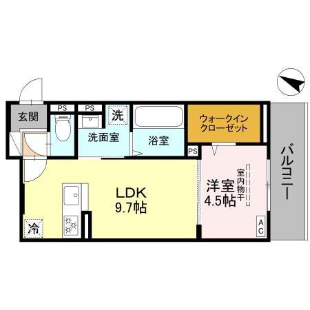 D-ROOM大塚町(1LDK/2階)の間取り写真