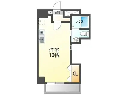 A・CITY三河安城南館(ワンルーム/6階)の間取り写真