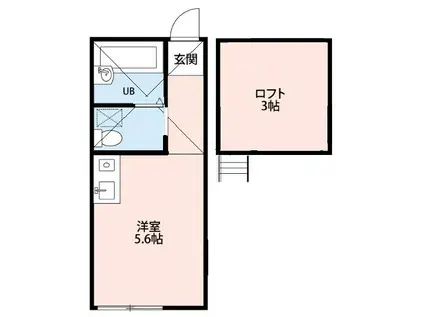 ウインズ和田(ワンルーム/1階)の間取り写真