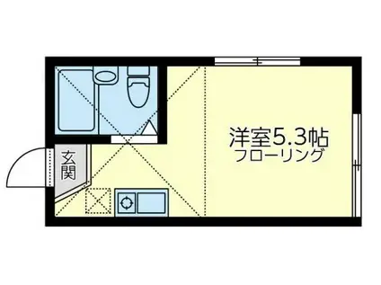 NEO STAGE下末吉 壱番館(ワンルーム/2階)の間取り写真