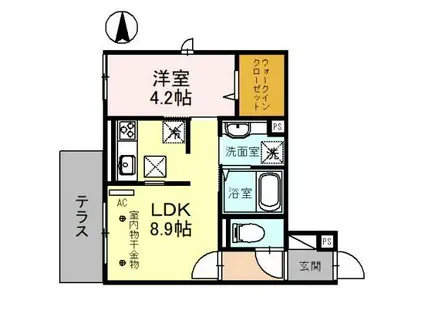グラン・セントラル(1LDK/1階)の間取り写真
