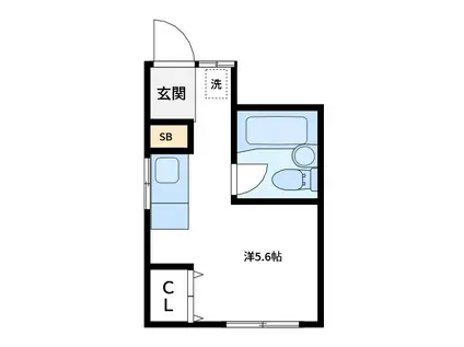 第二新堀ビル(ワンルーム/3階)の間取り写真