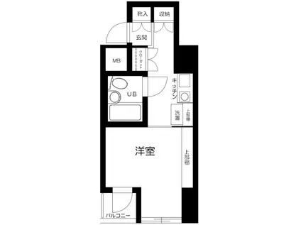 スカイコート田端(ワンルーム/8階)の間取り写真