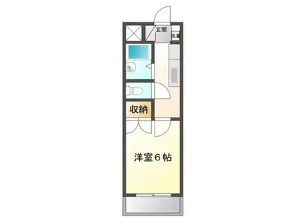 リヴィエールI(1K/3階)の間取り写真