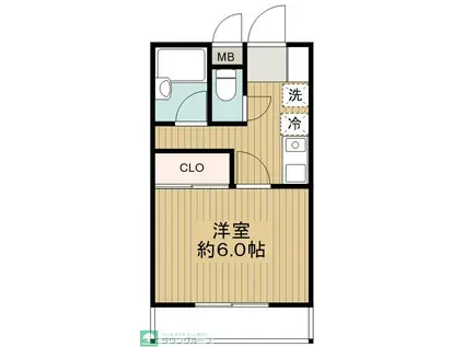 ルミエール(1K/3階)の間取り写真