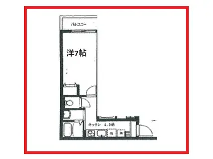 クルール エスポワール ネオ(1K/3階)の間取り写真