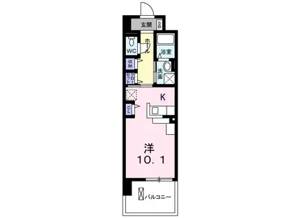 サニーキャンプ今池(1K/5階)の間取り写真