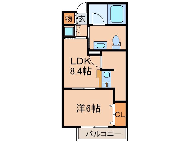 QUATRE SAISON(1LDK/4階)の間取り写真