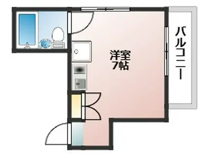 アルセ・アトラクティーバ庚午(ワンルーム/3階)の間取り写真